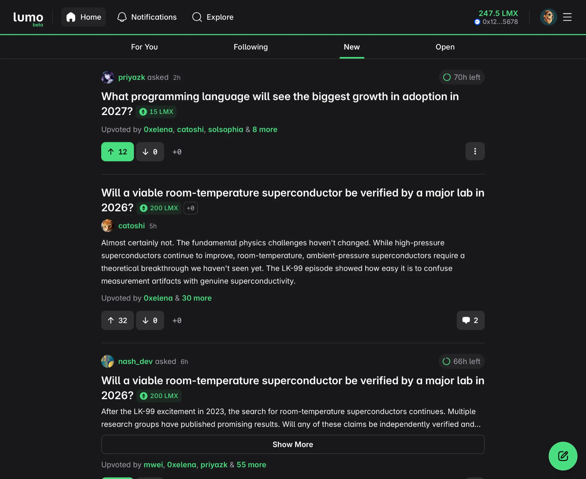 Lumo desktop screenshot