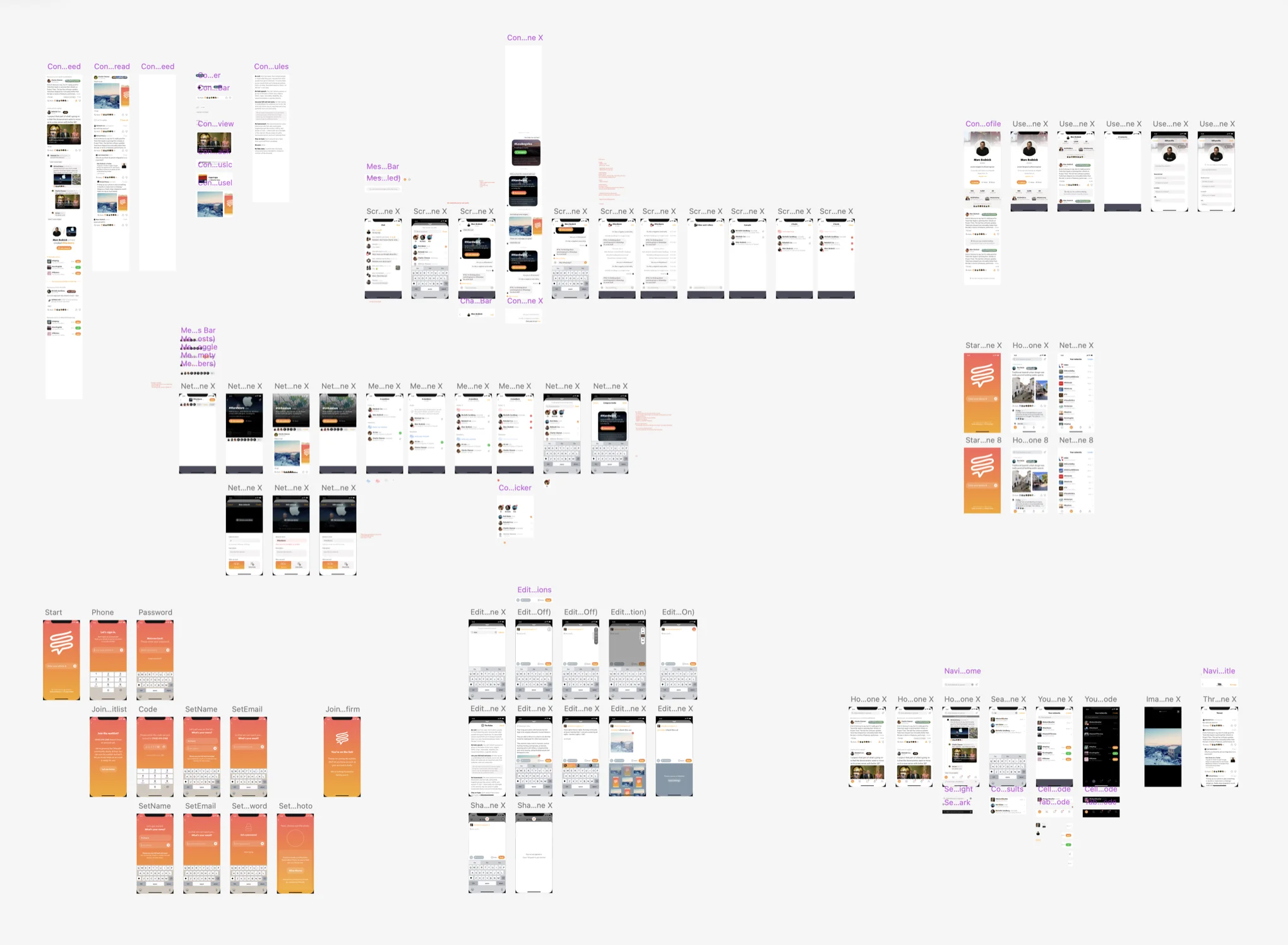 Telepath Sketch mockups